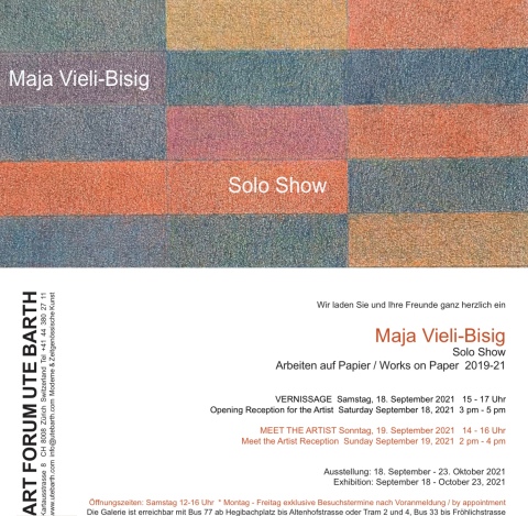 Einladungskarte Maja Vieli-Bisig